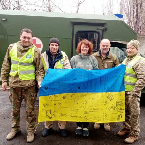 ГО “Бучанська Варта”, КОМІТЕТ ЗАХИСТУ ПРАВ ЛЮДИНИ (CIPDH) та МБФ “УКРАЇНА ВІДКРИТЕ СЕРЦЕ” в зоні проведення ООС, м.Золоте, Луганська обл.