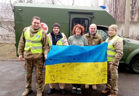 ГО “Бучанська Варта”, КОМІТЕТ ЗАХИСТУ ПРАВ ЛЮДИНИ (CIPDH) та МБФ “УКРАЇНА ВІДКРИТЕ СЕРЦЕ” в зоні проведення ООС, м.Золоте, Луганська обл.