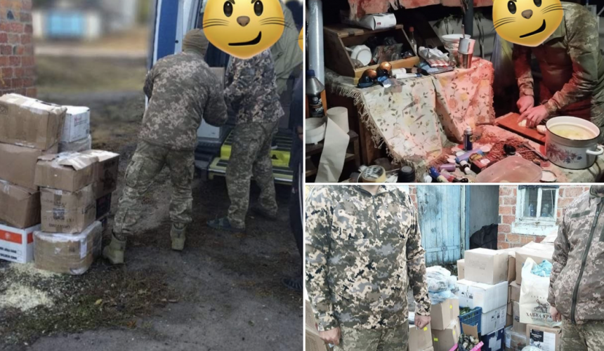 Фотозвіт з передачі допомоги військовим на самий нуль