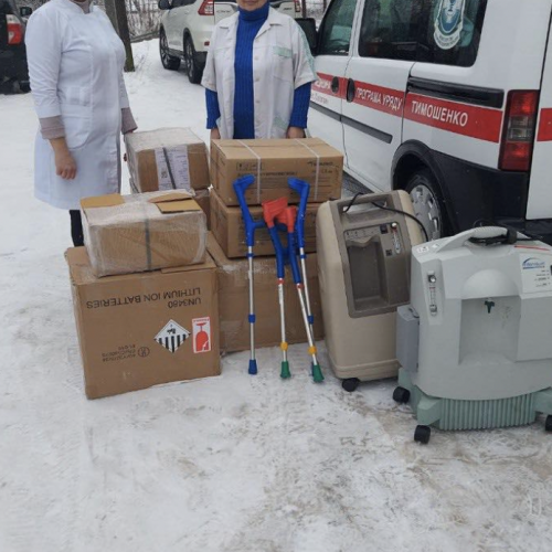 Передали допомогу Солотвинській районній лікарні Передали допомогу Солотвинській районній лікарні