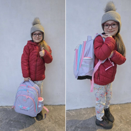 Видаємо рюкзаки з канцтоварами діткам