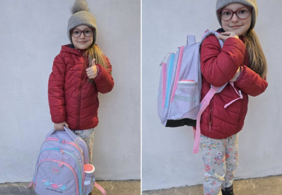 Видаємо рюкзаки з канцтоварами діткам Видаємо рюкзаки з канцтоварами діткам