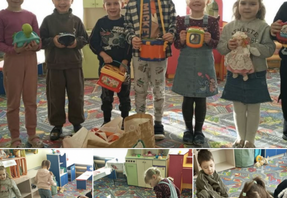 Передали іграшки в садок для дітей ВПО