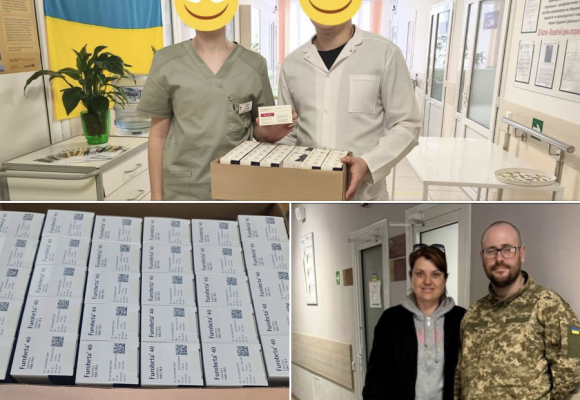 Передали таблетки та ходунці до госпіталю (Суми)